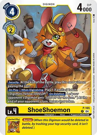 ShoeShoemon (Store Tournament 2025 Vo.1 Participation Pack) (P-165) - Digimon Promotion Cards