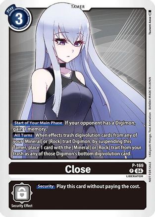 Close (Store Tournament 2025 Vo.1 Participation Pack) (P-169) - Digimon Promotion Cards