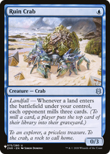 Ruin Crab (PLST-ZNR-75) - The List