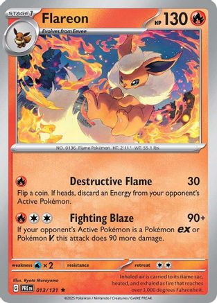 Flareon 13 - SV Prismatic Evolutions Holofoil