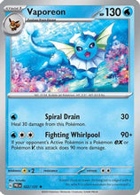 Vaporeon 22 - SV Prismatic Evolutions Reverse Holofoil