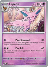 Espeon 33 - SV Prismatic Evolutions Holofoil