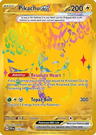 Pikachu ex - 179/131 - SV Prismatic Evolutions