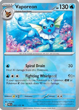 Vaporeon (Poke Ball Pattern) - SV Prismatic Evolutions Holofoil