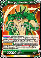 Porunga, Overheard Wish (BT27-058) - History of Z
