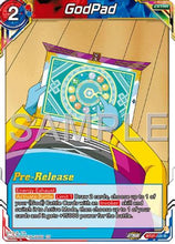 GodPad (BT27-121) - History of Z Release Event Cards