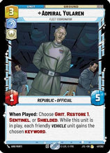 Admiral Yularen - Fleet Coordinator (047/262) - Jump to Lightspeed