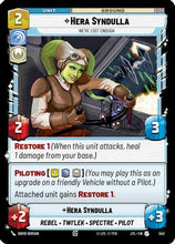 Hera Syndulla - We've Lost Enough (Foil) (543) - Jump to Lightspeed Foil