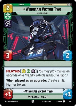 Wingman Victor Two - Mauler Mithel (Foil) (582) - Jump to Lightspeed Foil