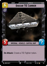 Quasar TIE Carrier (Foil) (741) - Jump to Lightspeed Foil