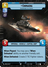 Chimaera - Reinforcing the Center (Hyperspace Foil) (773) - Jump to Lightspeed Foil