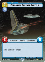 Corporate Defense Shuttle (Hyperspace Foil) (793) - Jump to Lightspeed Foil