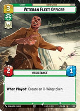 Veteran Fleet Officer (Hyperspace Foil) (833) - Jump to Lightspeed Foil