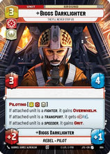 Biggs Darklighter - They'll Never Stop Us (Hyperspace Foil) (884) - Jump to Lightspeed Foil