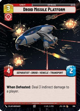 Droid Missile Platform (Hyperspace Foil) (896) - Jump to Lightspeed Foil