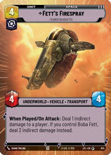 Fett's Firespray - Feared Silhouette (Hyperspace Foil) (974) - Jump to Lightspeed Foil