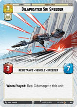 Dilapidated Ski Speeder (Hyperspace Foil) (982) - Jump to Lightspeed Foil