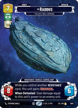 Raddus - Holdo's Final Command (Prestige Foil) (1064) - Jump to Lightspeed Foil