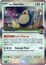 Hop's Snorlax 184 - SV09 Journey Together