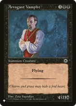 Arrogant Vampire (PLST-POR-79) - The List