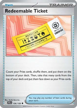 Redeemable Ticket 156 - SV09 Journey Together