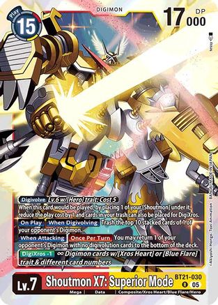 Shoutmon X7: Superior Mode (BT21-030) - World Convergence