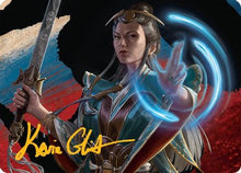 Narset, Jeskai Waymaster Art Card (44/54) (Gold-Stamped Signature) (AATDM-044) - Art Series: Tarkir: Dragonstorm