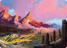 Rugged Highlands Art Card (29/54) (Gold-Stamped Signature) (AATDM-029) - Art Series: Tarkir: Dragonstorm