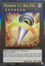 Number 11: Big Eye (Ultimate Rare) (RA04-EN062) - Quarter Century Stampede 1st Edition