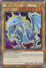 Blue-Eyes White Dragon (7th Art) (Platinum Secret Rare) (RA04-EN108) - Quarter Century Stampede 1st Edition