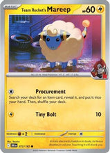 Team Rocket's Mareep 72 - SV10 Destined Rivals