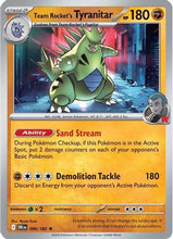 Team Rocket's Tyranitar 96 - SV10 Destined Rivals Reverse Holofoil