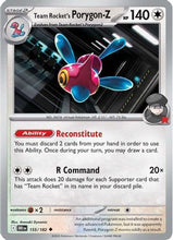 Team Rocket's Porygon-Z 155 - SV10 Destined Rivals