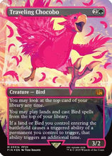 Traveling Chocobo (Borderless) (Neon Ink Pink) (FIN-511B) - FINAL FANTASY Foil