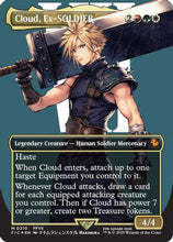 Cloud, Ex-SOLDIER (Borderless) (Surge Foil) (FIC-210) - Commander: FINAL FANTASY Foil