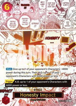 Honesty Impact (Alternate Art) (OP11-018) - A Fist of Divine Speed Foil