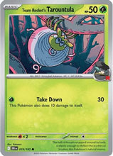 Team Rocket's Tarountula 19 - SV10 Destined Rivals