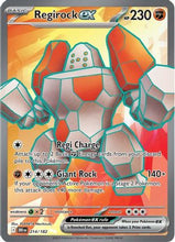 Regirock ex - 214/182 214 - SV10 Destined Rivals Holofoil