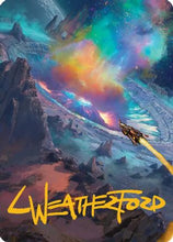 Meteor Crater Art Card (Gold-Stamped Signature) (AAEOE-045) - Art Series: Edge of Eternities
