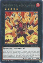 Number 61: Volcasaurus (JUSH-EN043) - Justice Hunters 1st Edition
