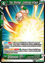 Tien Shinhan, Unlimited Attack (BT28-066) - Prismatic Clash Foil