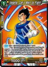 Vegeta, Can’t Wait to Fight (BT28-096) - Prismatic Clash Foil