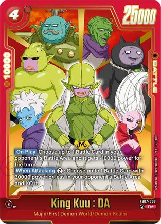 King Kuu : DA (Alternate Art) (FB07-003) - Wish For Shenron Holofoil