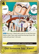 Did Someone Say...Kami? (Pirate Foil) (EB01-060) - Premium Booster -The Best- Vol. 2 Foil