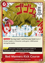 Bad Manners Kick Course (Reprint) (OP04-016) - Premium Booster -The Best- Vol. 2 Foil