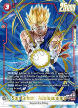 Son Gohan : Adolescence - FB08-012 (Alternate Art) (FB08-012) - Saiyans Pride Holofoil