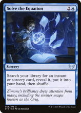 Solve the Equation [Strixhaven: School of Mages]
