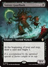 Sinister Gnarlbark (Extended Art) (ECC-032) - Commander: Lorwyn Eclipsed