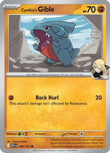 Cynthia's Gible 109 - ME Ascended Heroes Reverse Holofoil