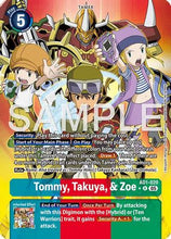 Tommy, Takuya, & Zoe (Alternate Art) (AD1-020) - Advanced Booster Digimon Generation Foil